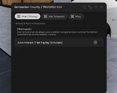 Rensselaer County script: Auto Interact, TP To job script cover for Rensselaer County