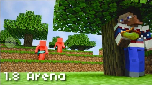 1.8 Arena script: Killaura Godmode Noclip Fast Place script cover for ⚔️ 1.8 Arena