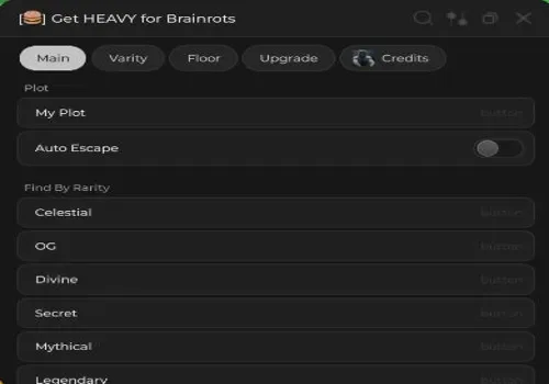 Get Heavy for Brainrots script: Auto Rebirth, Get Brainrots script cover for Get HEAVY for Brainrots