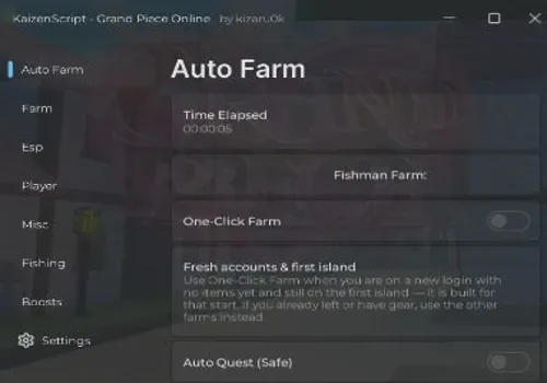 Grand Piece Online script: Autofarm fishman and more script cover for Grand Piece Online