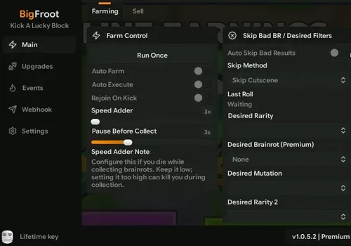 Kick a Lucky Block script: Autofarm, Perfect Kick, Auto Collect script cover for Kick a Lucky Block
