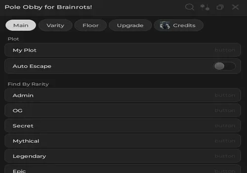 Pole Obby for Brainrots script: Auto Escape, Teleports, Auto Upgrade script cover for Pole Obby for Brainrots!