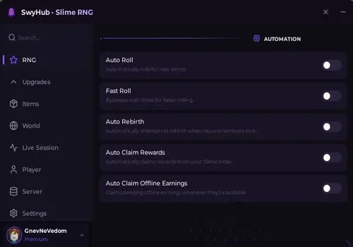 Slime RNG scripts: Auto Feed Slime, Auto Rebirth script cover for Slime RNG