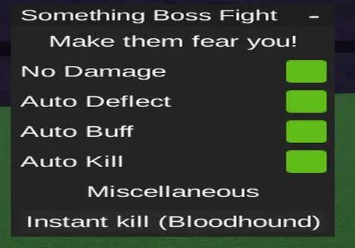 Something Boss Fight script: Do DMG, Auto Deflect script cover for Something Boss Fights
