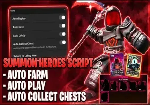 Summon Heroes script: Auto Story mode and more script cover for Summon Heroes