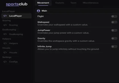 Super League Soccer script: INF Stamina, Flight script cover for FIFA Super Soccer