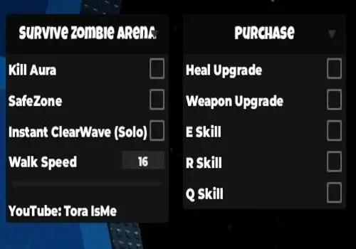 Survive Zombie Arena script: Kill Aura, Zombie ESP, Auto Upgrade script cover for Survive Zombie Arena