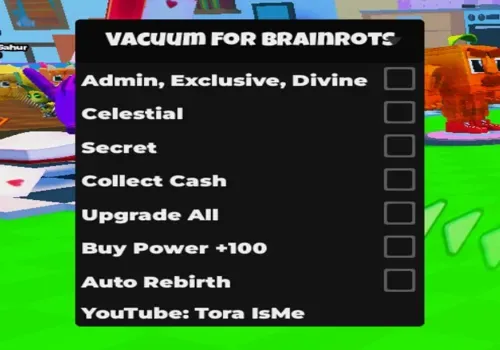 Vacuum for Brainrots script: Get any brainrots script cover for Vacuum For Brainrots!